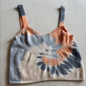 Brodie fine cashmere tie dye tank top